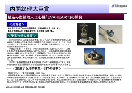 植込み型補助人工心臓「EVAHEART」の開発
