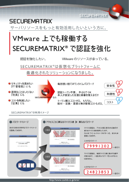 VMware 上でも稼働する SECUREMATRIX® で認証を強化