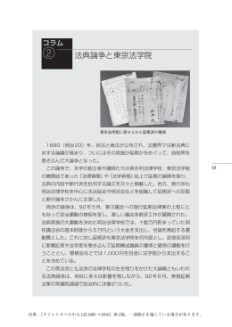 コラム(2) 法典論争と東京法学院