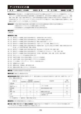 アートマネジメント論