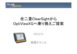 全二重ClearSightから OptiViewXGへ乗り換えご提案