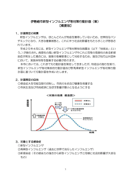 伊勢崎市新型インフルエンザ等対策行動計画（案） 【概要版】