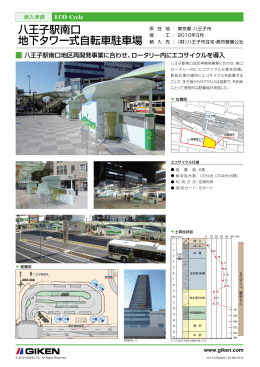 八王子駅南口 地下タワー式自転車駐車場