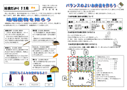 H27.11月 給食だより.