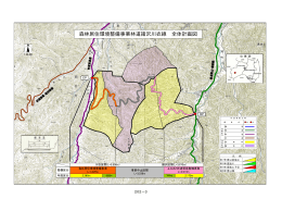 森林居住環境整備事業林道諸沢川衣線 全体計画図