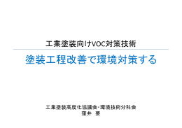 工業塗装向けVOC対策技術(PDF:744KB)