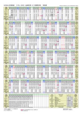 KORAIL空港鉄道 （ソウル→DMC→金浦空港→仁川国際空港） 時刻表