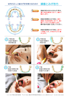 幼児の正しい歯みがきを覚えるための 順番とみがき方