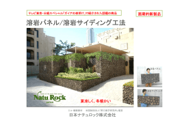 溶岩パネル - 日本ナチュロック株式会社
