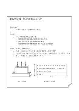 特別管理産業廃棄物保管基準の概要 （PDF／85KB）