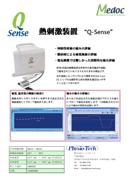 熱刺激装置 “Q-Sense”