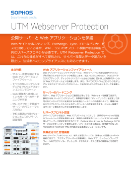 UTM Webserver Protection
