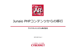 Junaio PHPコンテンツからの移行 - Junaioに代わるARアプリ cybARnet
