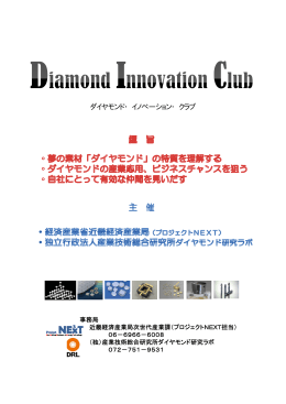 ダイヤモンドイノベーションクラブ（パンフレット） PDF
