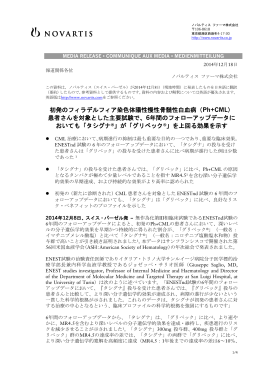 初発のフィラデルフィア染色体陽性慢性骨髄性白血病（Ph+CML） 患者