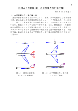 KMAPの例題(4)－水平尾翼のない飛行機