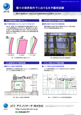 種々の境界条件下における水平載荷試験