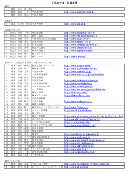 平成26年度 役員名簿