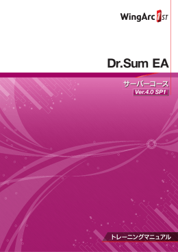 Dr.Sum EA サーバーコース(Ver4 SP1)