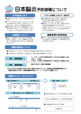 日本脳炎予防接種について
