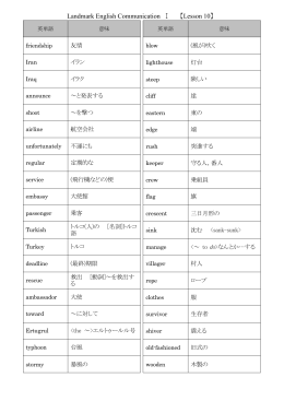 Landmark English Communication Ⅰ 【Lesson 10】