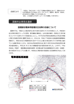 函館駅前電車停留場安全地帯の改修について