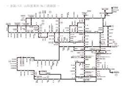 －京阪バス 山科営業所（№1）路線図－