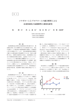 メタボロームとプロテオームの融合解析による 糸球体硬化の