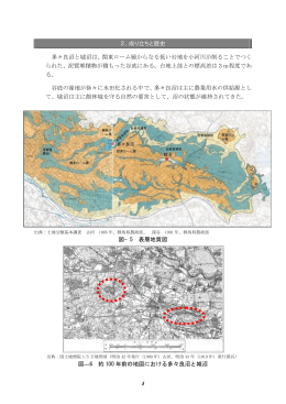 4 2．成り立ちと歴史 多々良沼と城沼は、関東ローム層からなる