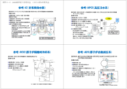 参考：IC（非常用復水器） 参考：HPCI（高圧注水系） 参考：RCIC(原子炉