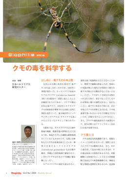 クモの毒を科学する（2009） pdfファイル