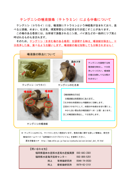 テングニシの唾液腺毒 - 福岡県水産海洋技術センター