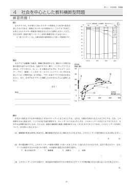 4 社会を中心とした教科横断型問題