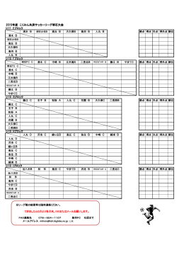 2015年度 こくみん共済サッカーリーグ明石大会