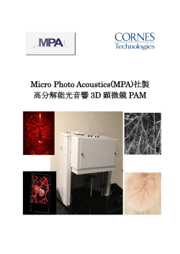 高分解能光音響3D顕微鏡 PAM カタログ