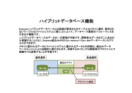 ハイブリッドデータベースであること