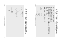 消費者行動と需要曲線 (37a) 消費者行動と需要曲線 (37b)