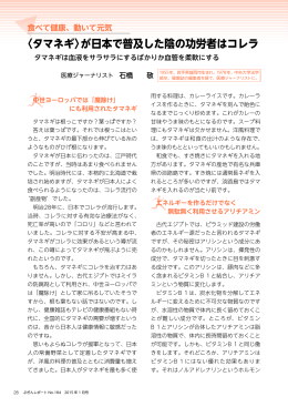 〈タマネギ〉が日本で普及した陰の功労者はコレラ