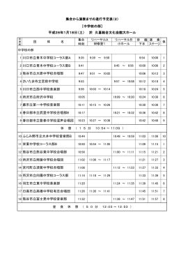 1 川口市立青木中学校コーラス部A 2 川口市立青木中学校コーラス部B