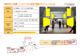 JR西日本 『大阪駅 ノースゲートビル東地下通路フラッグ