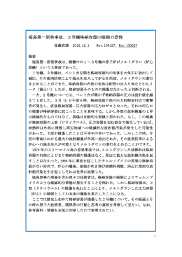 2号機格納容器の破損の恐怖 - 福島原発事故と危機管理の実務
