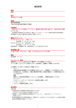 競技要項（PDF） - 沖縄コーポレートゲームズ