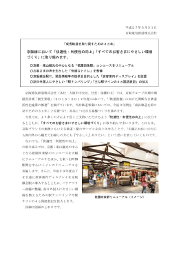 京阪線において「快適性・利便性の向上」「すべてのお客