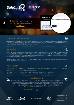 Sony Email Remarketing Story - JP copy
