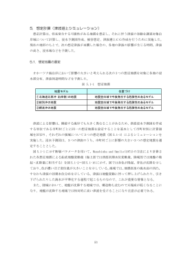 5. 想定計算（津波遡上シミュレーション） (pdf:5.95MB)