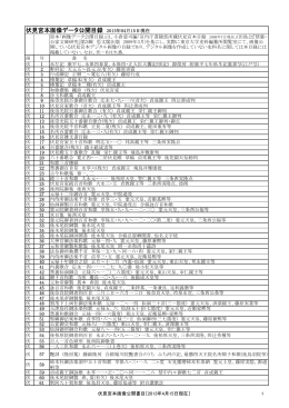 伏見宮本画像データ公開目録 2013年04月15日現在
