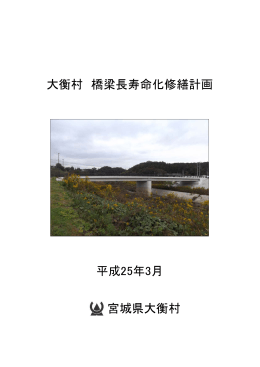 大衡村 橋梁長寿命化修繕計画 平成25年3月 宮城県大衡村