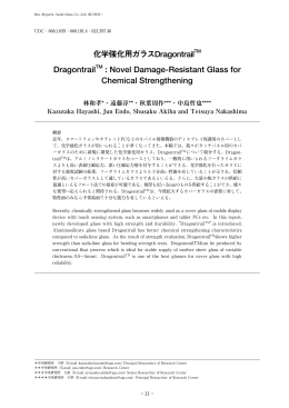 化学強化用ガラスDragontrailTM DragontrailTM : Novel