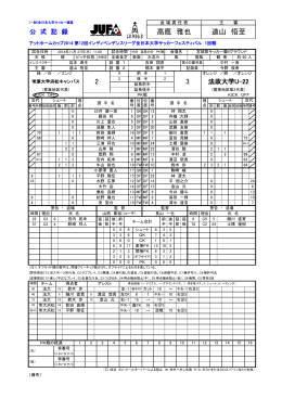 3 2 高鷹 雅也 道山 悟至 - JUFA 全日本大学サッカー連盟