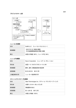 ニューコア社、スティールテクノロジーズ社概要 (PDF 25.3KB)